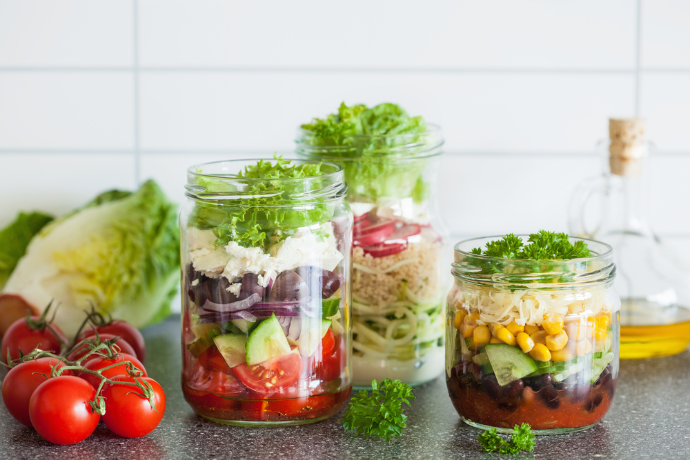 Mason jar salads work lunch | Swoosh Finance