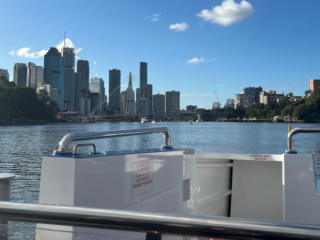 Brisbane city view from the City Hopper | Swoosh Finance