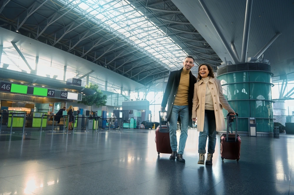 Almost empty airport for off season travel | Swoosh Finance