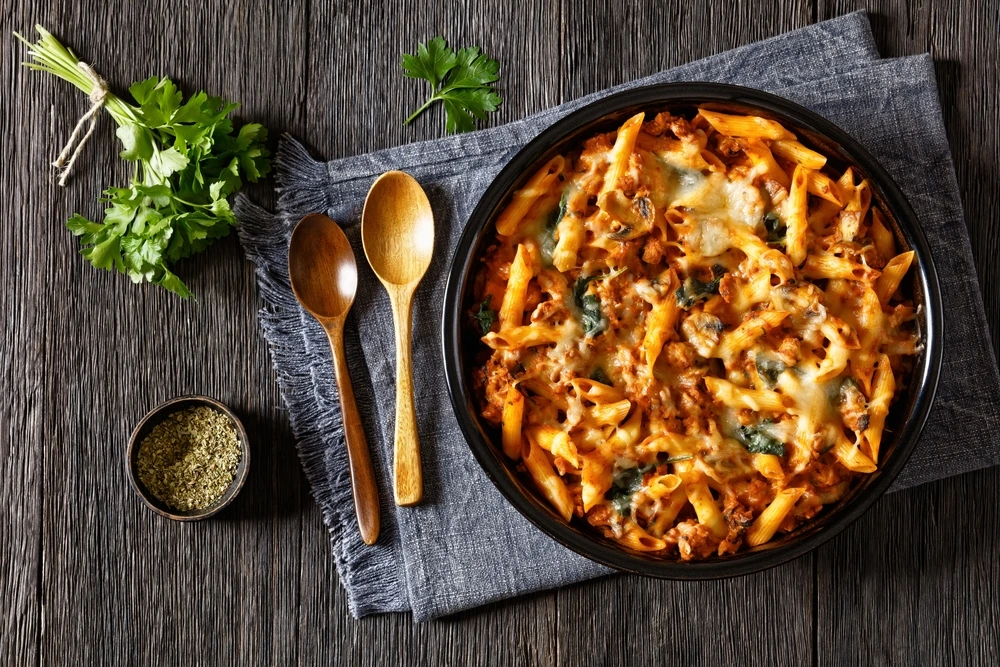 Chicken Pasta Bake for a cheap easy dinner | Swoosh Finance