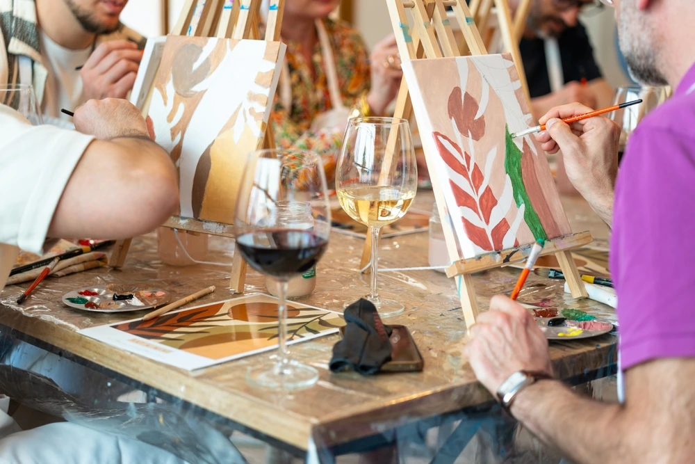 Paint and Sip with friends | Swoosh Finance