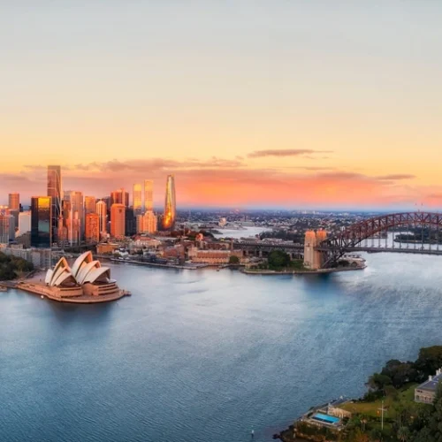 Sydney Landscape with Sydney Opera House and Sydney Harbour Bridge | Swoosh Finance